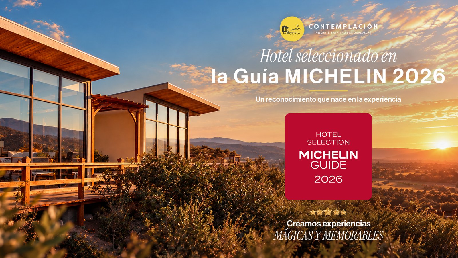 Contemplación, seleccionado en la Guía MICHELIN 2026