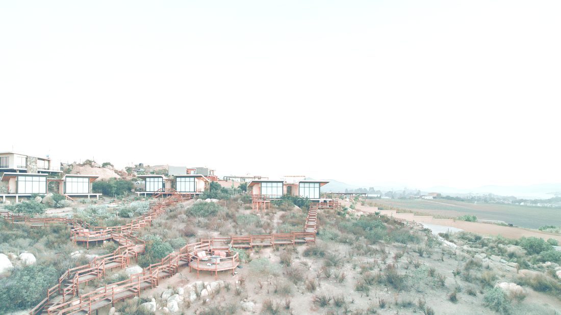 Panorámica del Valle de Guadalupe desde Contemplación